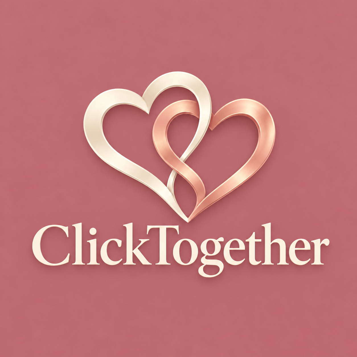 ClickTogether — two interlocking hearts